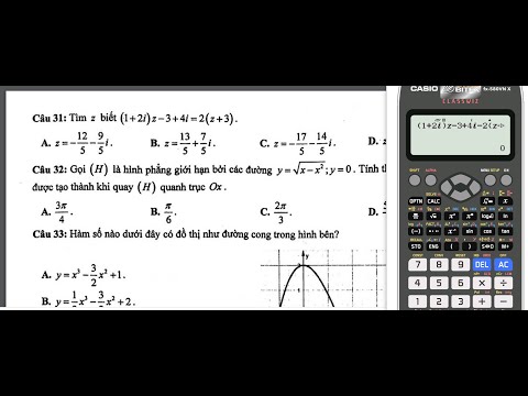 Video Casio tìm số phức z thỏa mãn phương trình ôn thi TN... - youtube