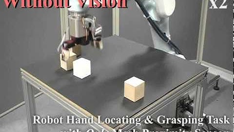 Non-vision grasping using proximity sensor