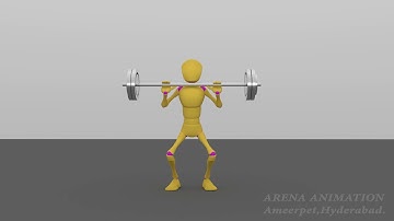 Maya Animation weight lifting