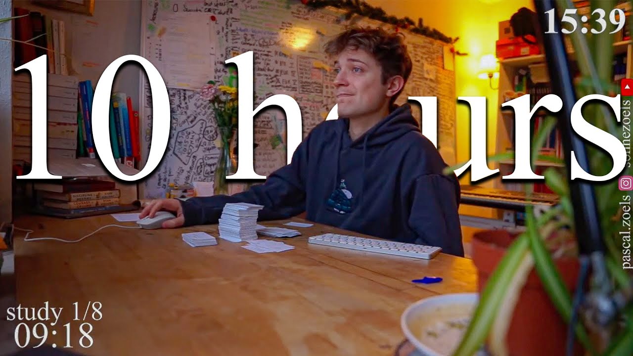 LIVE | 10-HOUR study with me 📚⛈️ rain sounds & pomodoro timer 60 & 10