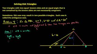 Solving SSA Triangles 2