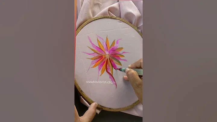 fabric painting new techniques #kaviartstudio #ytshorts #artclass #shorts