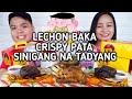 LECHON BAKA CRISPY PATA with SINIGANG NA TADYANG NG BAKA Mukbang / Filipino Food Collab@ClangAndThea
