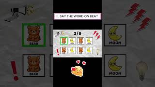 💀 CAT CAKE BEAR MOON | Say It On Beat | IMPOSSIBLE Level 😱 #shorts #saythewordonbeat #braingames