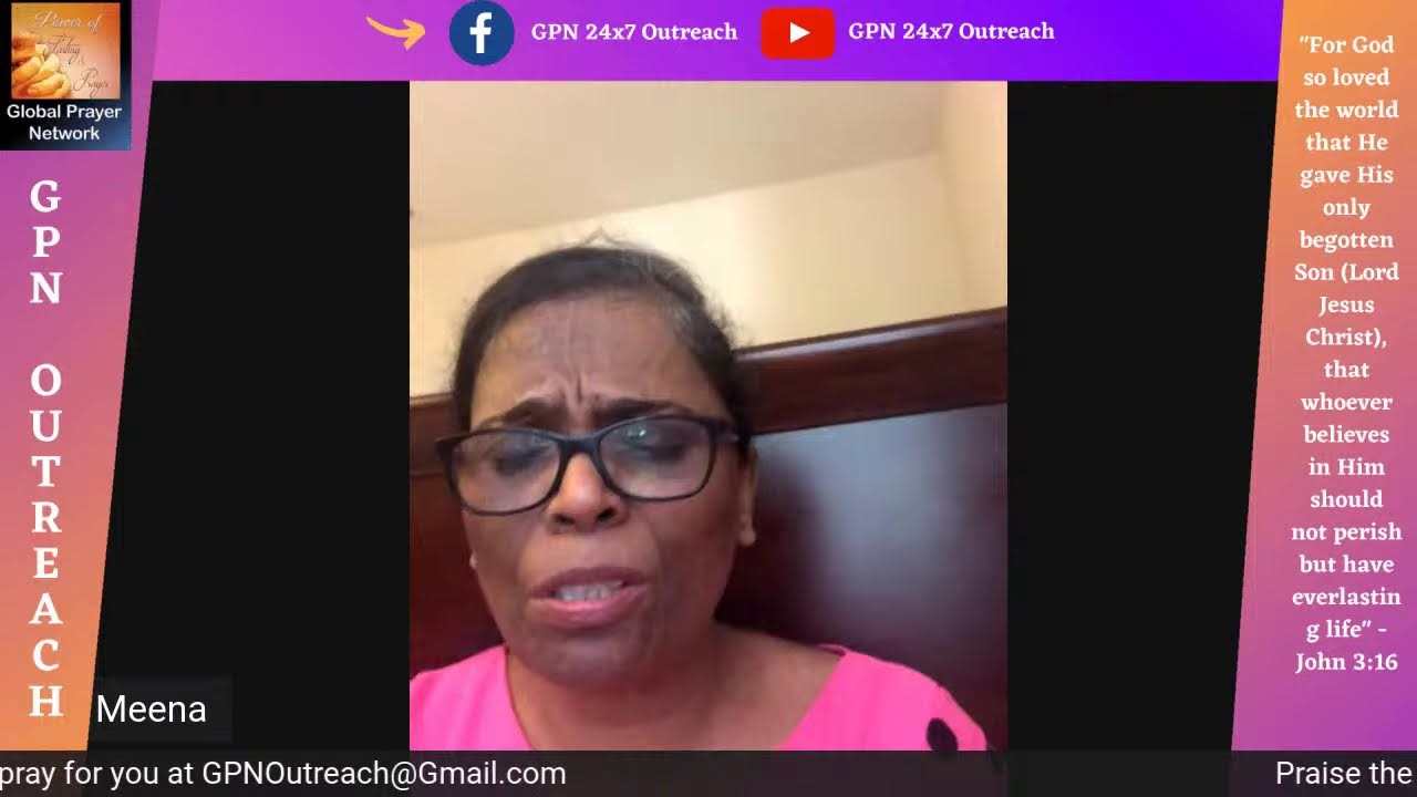 GPN Outreach Live Message - Sis.Meena - 14th Oct