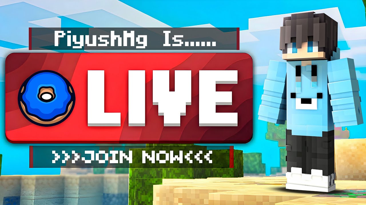 Grinding in Donut SMP Live || Day 2 || IGN - piyushmg_XD