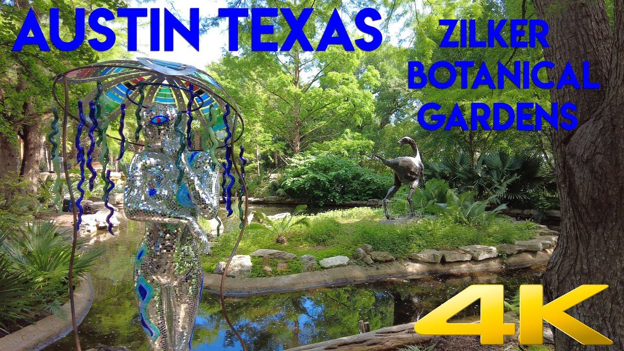 Zilker Botanical Gardens Austin Texas 4k Walking Video - YouTube