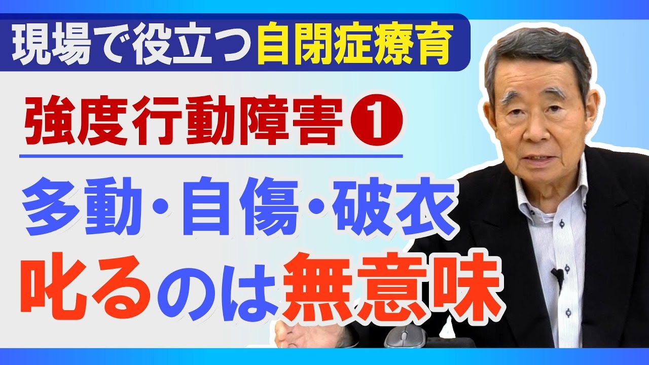 【強度行動障害事例①】 叱って行動を制止するのは無意味。粘り強く付き添うことで行動障害が改善された事例をご紹介します。 / 現場で役立つ自閉症療育
