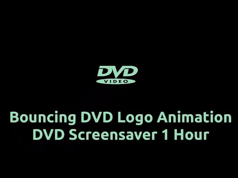 Bouncing DVD Logo Screensaver - DVD Screensaver 1 Hour 