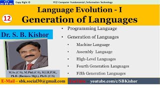 Generation of Languages (Language Evolution – I)