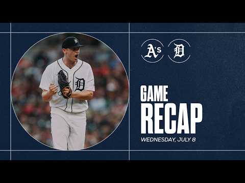 Game Highlights: Melton Records Career-High 9 Ks, Rogers Homers, Tigers Win Fourth Straight | 7/8/26
