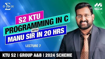 C programming Lecture 7 | FUNCTIONS | S2 KTU B.Tech | 2024 Scheme | Manu sir | Best class in 2025