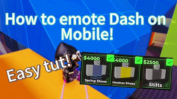 How to e-dash in Mobile! (For starters!) #evade #Roblox #tut #emote #Dash 