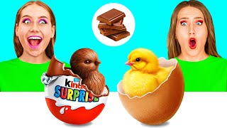 Real Food vs Chocolate Food Challenge | Prank Wars by Fun Challenge