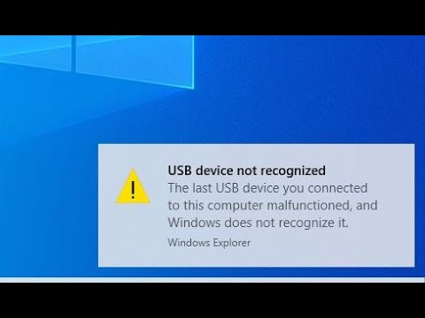[SOLVED]How to Fix USB Device Not Recognized in Windows 10 || 2020 | Foci