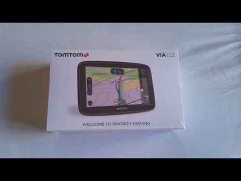 tomtom via 52 unwrapping product review unboxing sat nav UK 2019
