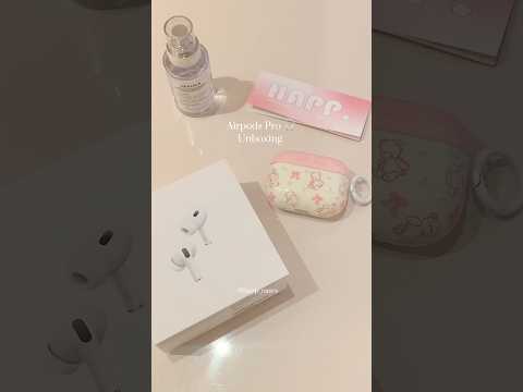 AirPods unboxing🤍#asmr #asmrsounds #unboxing #unboxingvideo #airpods #airpodscase #airpodspro #fyp