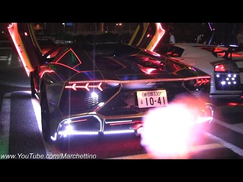 CRAZY Hologram Bosozoku Aventador w/ Neon & Mods!
