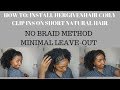 HOW TO: INSTALL HERGIVENHAIR COILY CLIP INS (NO BRAID METHOD)