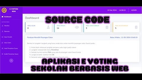 Source Code Aplikasi E voting Sekolah Berbasis Web