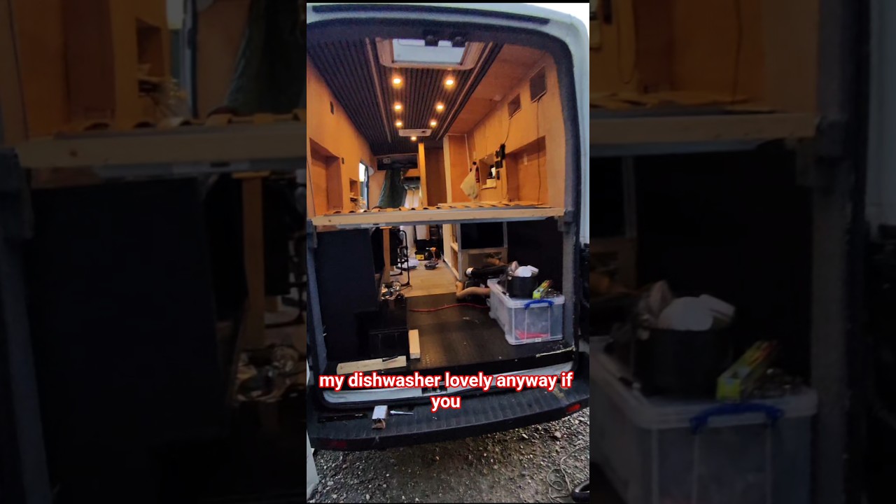 I live in an unfinished van and today I only put 2 pipes in #vanconversions #vanlifediaries