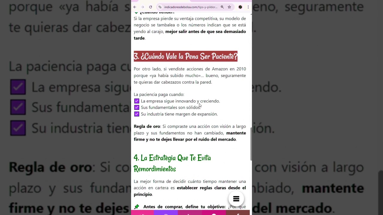 🚀Cuánto Tiempo Debes Mantener una Acción en Cartera🔥