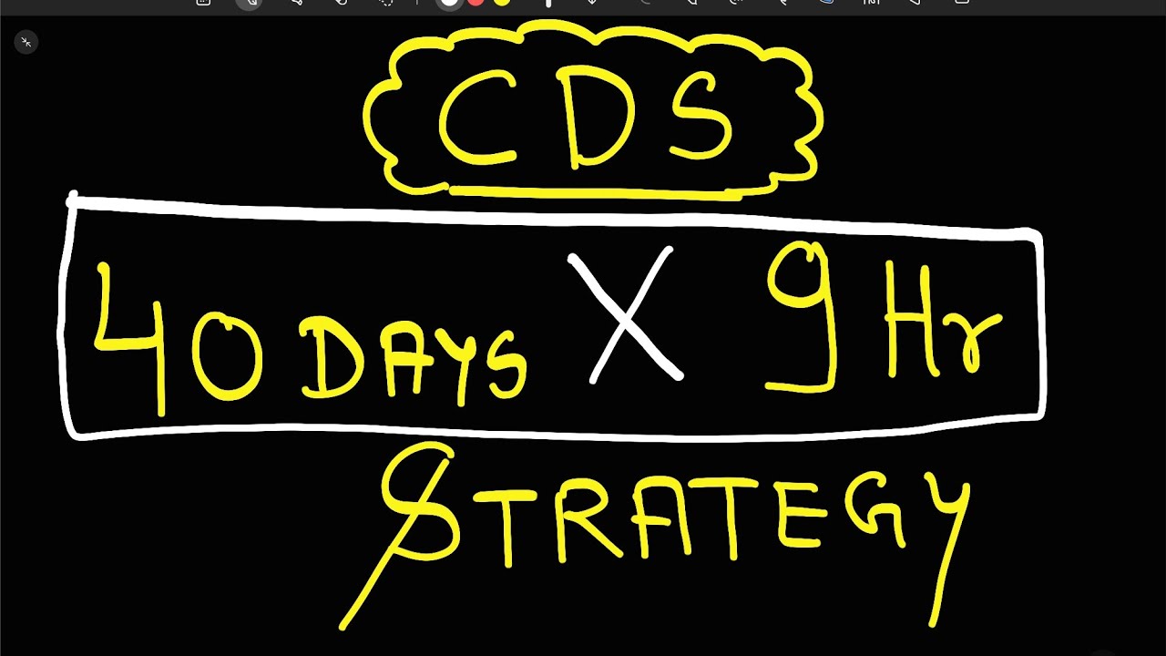 CDS 40 DAYS Strategy | CDS 1 2023