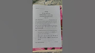 B.ed 2nd year june 2024, paper 3, Creating and inclusive school #exam #questionpaper