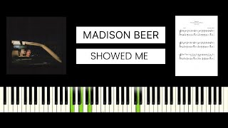 Madison Beer - Showed Me (How I Fell In Love With You) BEST PIANO TUTORIAL & COVER