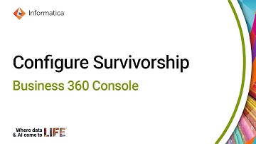 Configure Survivorship in Business 360 Console