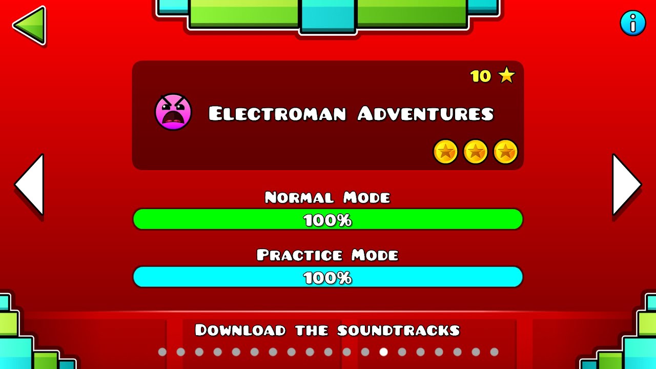 Geometry Dash Lvl. 13 Electroman Adventures (All Coins) YouTube