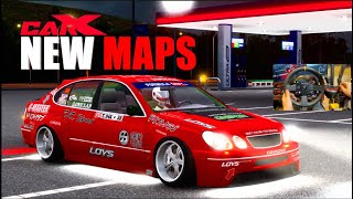 CarX Drift Online - EXPLORING New MAPS w/Gas Station SURPRISE Lexus GS300!!