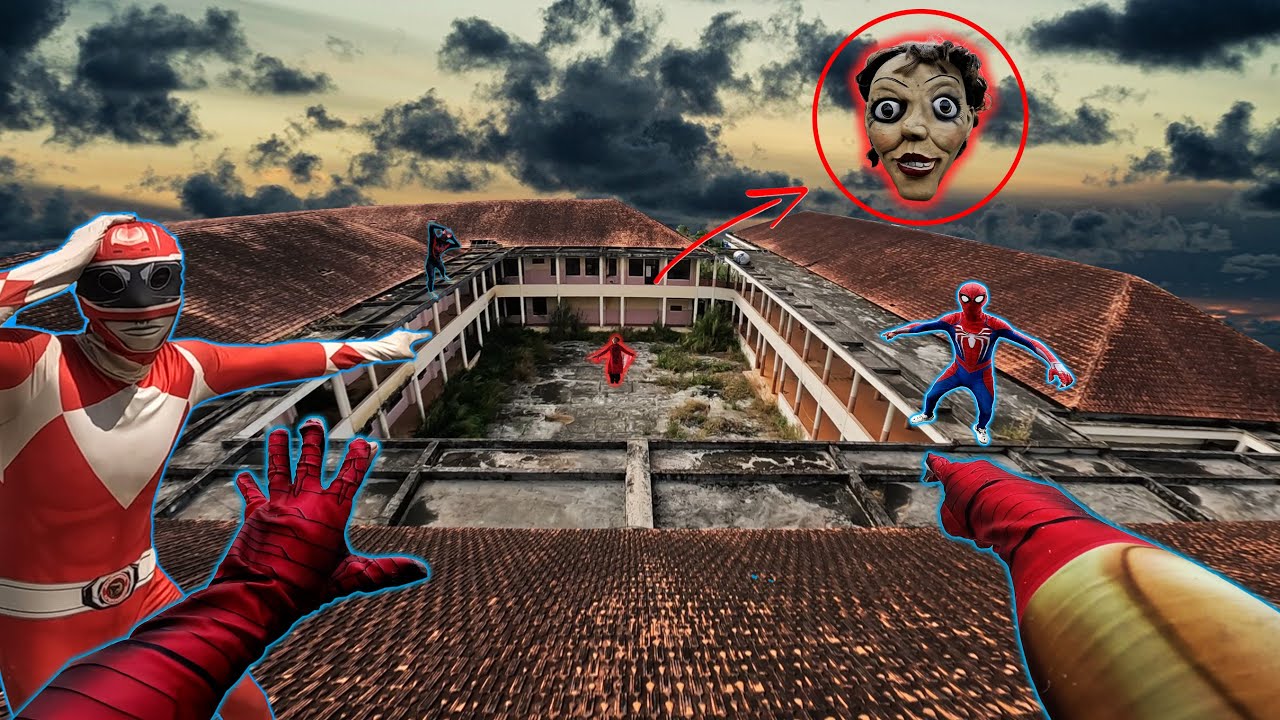 4 Spider-Man SuperHero Bros Discover Abandoned Hospital & Meet Annabelle Serbian ( Action Pov)