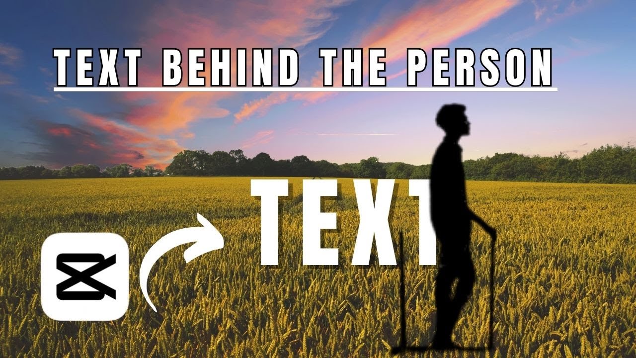 How To Add Text Behind Moving Objects In Capcut Tutorial - YouTube