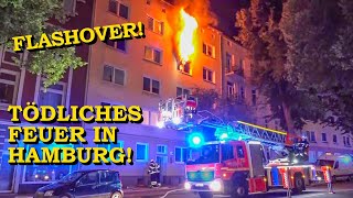 Flashover Tödliches Feuer In Hamburg Vollbrand Feuerwehr Menschenrettung Manv