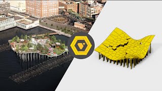 How to Make the Little Island by Heatherwick Studio - Rhino/GH Timelapse