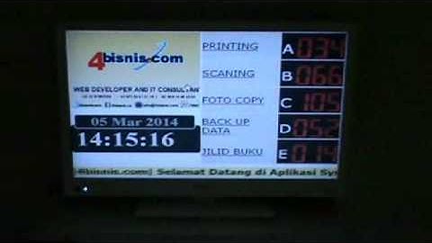 4bisnis.com - DEMO APLIKASI SYSTEM ANTRIAN
