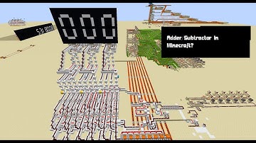 Minecraft Adder/Subtractor (attempt 1)