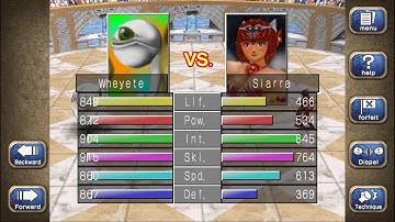 Wheyete in World Monsters Cup - Monster Rancher 2 DX