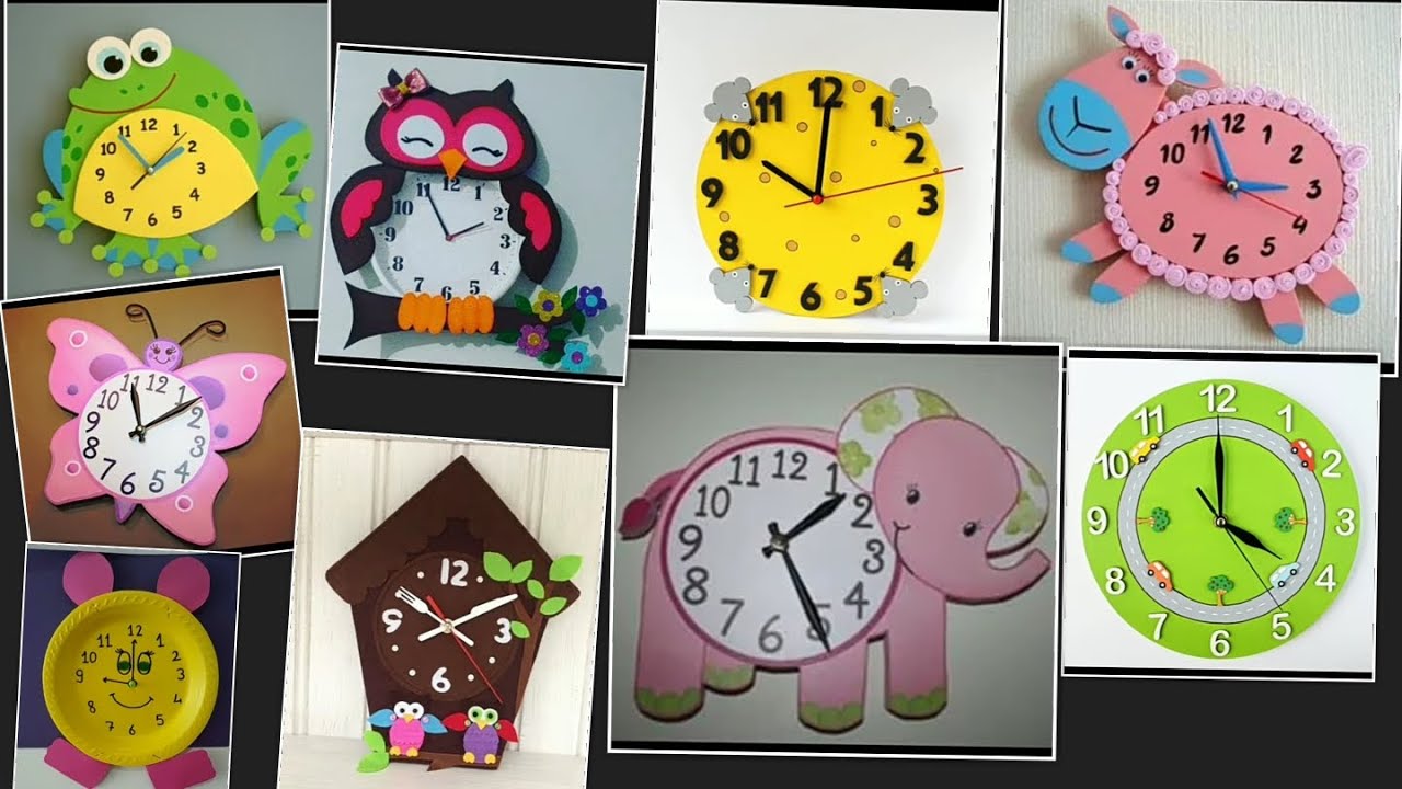 Pree classroom clock decoration ideas /Clock project ideas for school