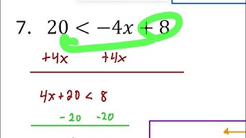 PA 11.2 - Solving Linear Inequalities VIDEO KEY