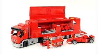 Lego Racers 8654 Scuderia Ferrari Truck - Lego Speed Build for Collectors - Brick Builder