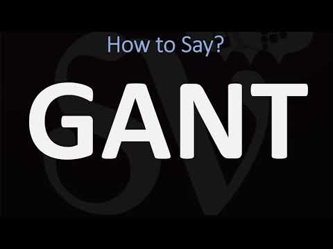 How to Pronounce GANT? (CORRECTLY)