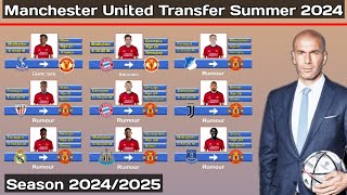 Manchester United Transfer Summer 2024 ~ Under Zidane Season 2024/2025