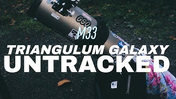 M33 Triangulum galaxy Untracked with phone camera  @SpaceArcadeIND #astrophotography 