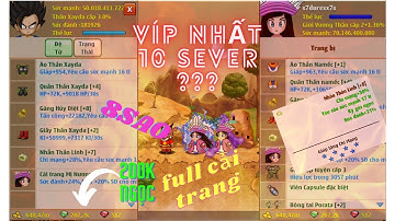 Ngọc Rồng Online - Review Cực phẩm Vip nhất 10 sever - Quái vật lộ diện. #s7durexx7s Sv6.