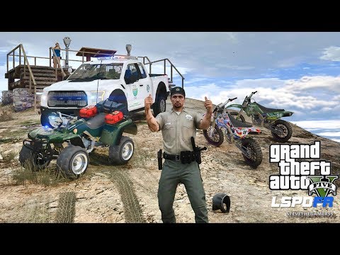 LSPDFR #489 PARK RANGER PATROL!! (GTA 5 REAL LIFE POLICE PC MOD) ATV