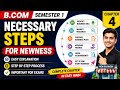 Necessary Steps for New Business | B.Com Chapter 4