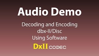dbx-II Software vs. Hardware audio demo — Symphony