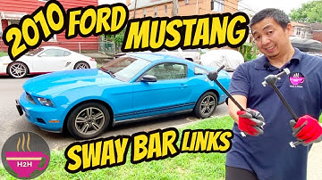 How to: 2010 Ford Mustang Front Sway Bar Links Remove and Replace (S197)